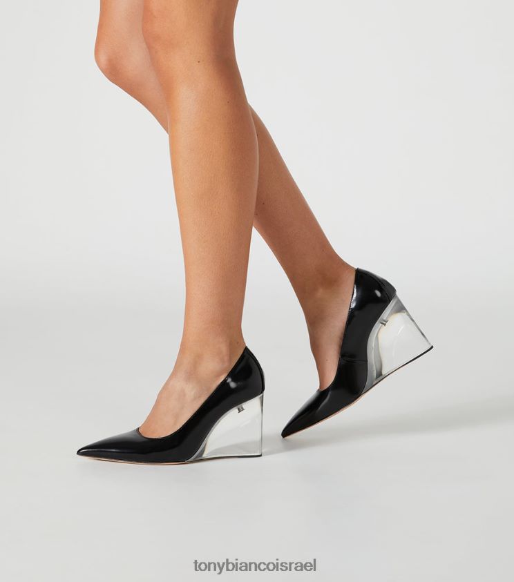 נעלי עקב טריז | נשים שחור היי ברק/ברור Tony Bianco עקבי בובה 8BNR8T335